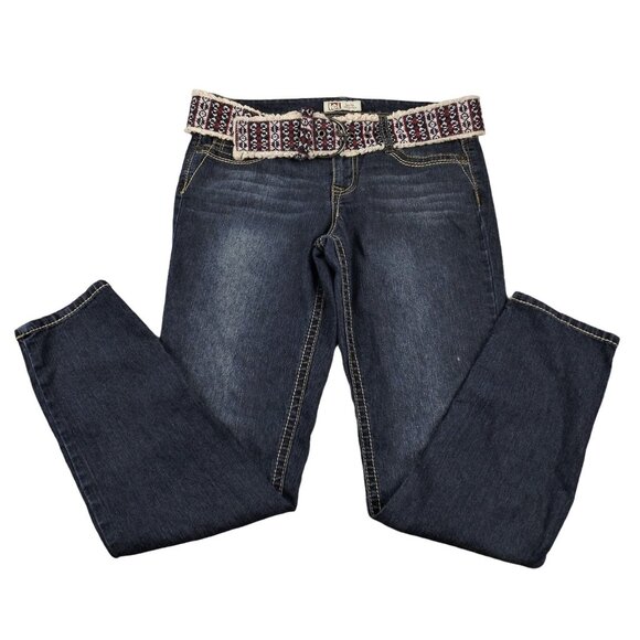 Taylor Jeans size 9 Regular with Belt and Matching Fancy Back Pockets JH1107 - Picture 4 of 5